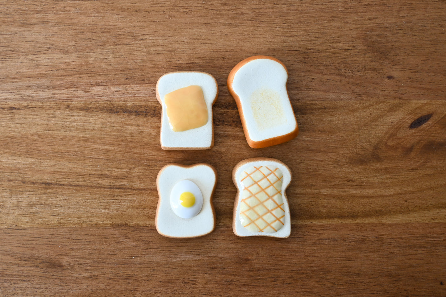 Toasted Chopstick Rest (2 piece set): Egg + Glazed