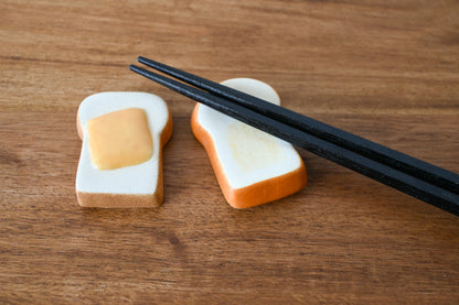 Toasted Chopstick Rest (2 piece set): Plain + Cheese Toast